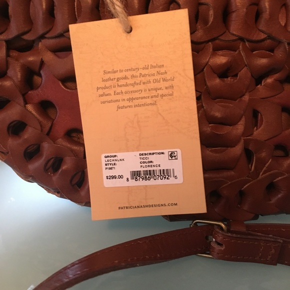 SOLD Patricia Nash Designs Ticci Tan Leather BAG - Picture 7 of 8